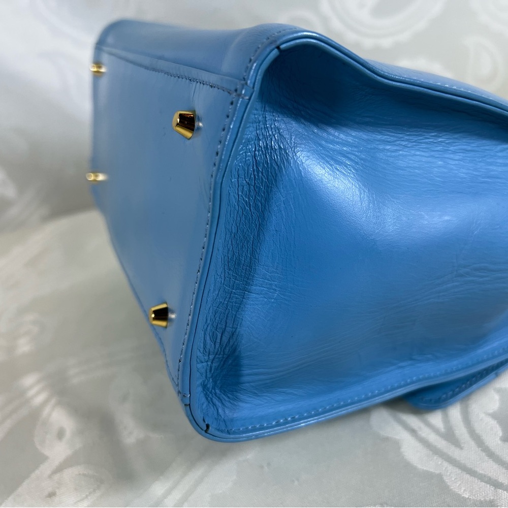 Collector’s Edition – Gianni Versace Powder Blue Top Handle Bag w/COA - Picture 7 of 16
